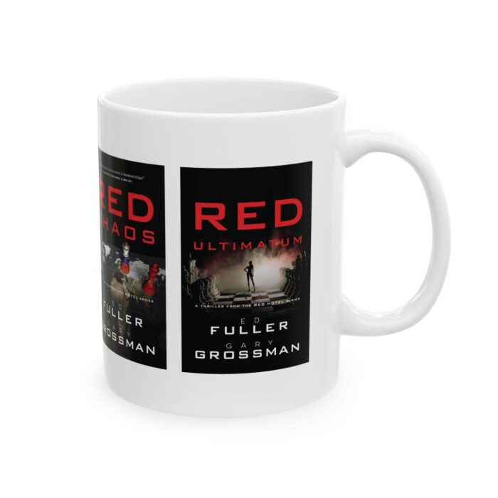 Red Hotel Series Ceramic Mug, (11oz) - Image 4