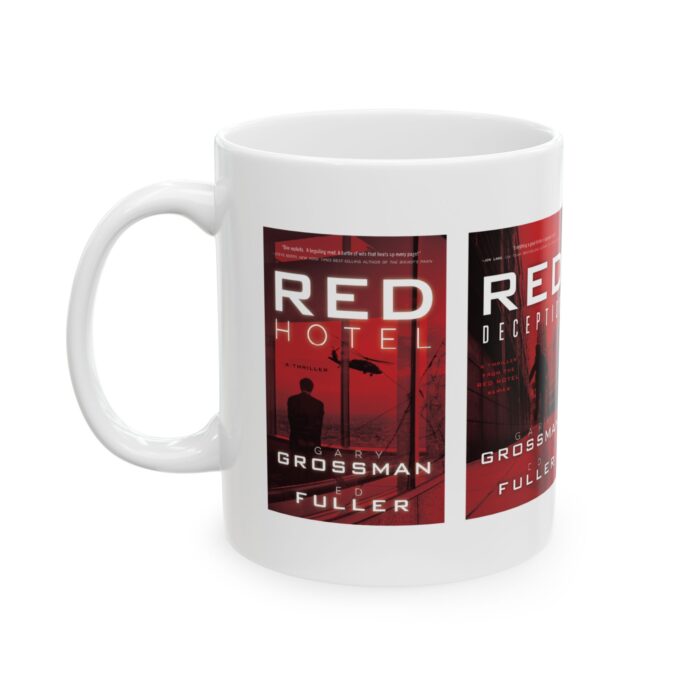 Red Hotel Series Ceramic Mug, (11oz) - Image 3