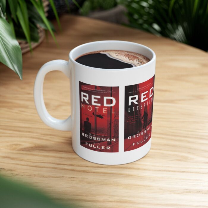 Red Hotel Series Ceramic Mug, (11oz) - Image 6