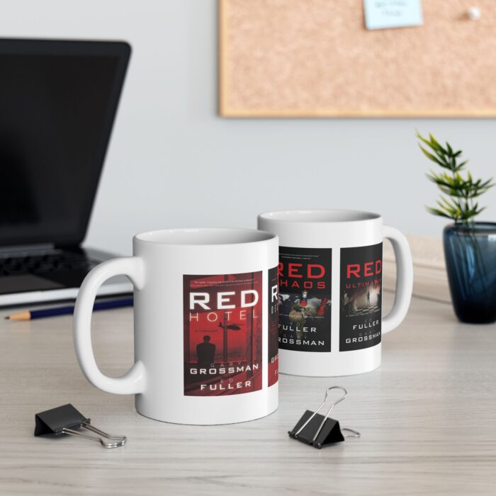 Red Hotel Series Ceramic Mug, (11oz) - Image 5